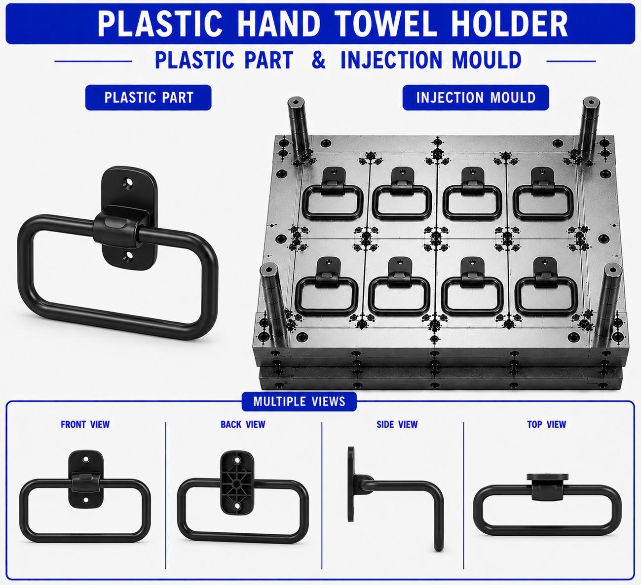 Plastic Hand Towel Holder Mould and Moulding Service
